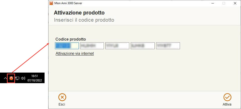 attivazione