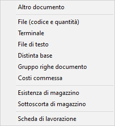 Caricamento prodotti - Modifica quantità